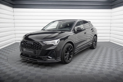 Frontlippe V.1 passend für Audi Q3 Sportback F3 schwarz Hochglanz