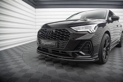 Frontlippe V.1 passend für Audi Q3 Sportback F3 schwarz Hochglanz
