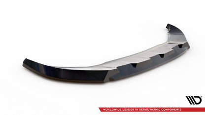 Frontlippe V.1 passend für Audi Q4 e-tron Sportback S-line Mk1 schwarz Hochglanz