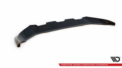 Frontlippe V.1 passend für Audi Q4 e-tron Sportback S-line Mk1 schwarz Hochglanz