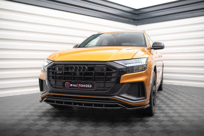 Frontlippe V.1 passend für Audi Q8 S-line / SQ8 Mk1 schwarz Hochglanz