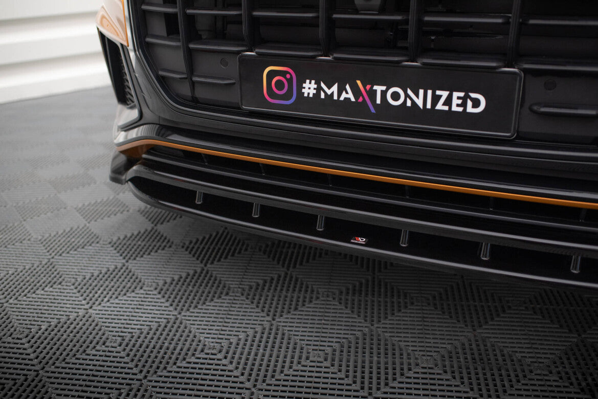 Frontlippe V.1 passend für Audi Q8 S-line / SQ8 Mk1 schwarz Hochglanz