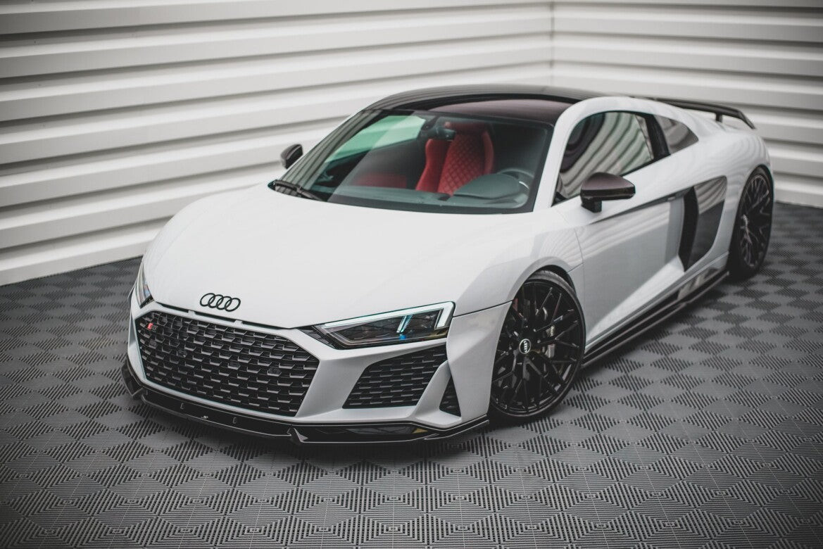 Frontlippe V.1 passend für Audi R8 Mk2 FL schwarz Hochglanz