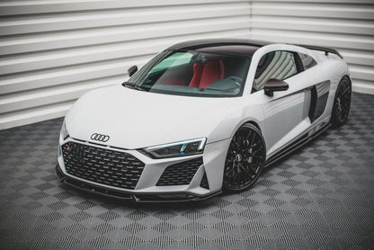 Frontlippe V.1 passend für Audi R8 Mk2 FL schwarz Hochglanz