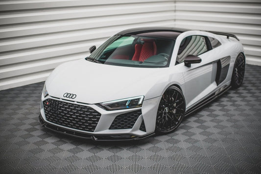 Frontlippe V.1 passend für Audi R8 Mk2 FL schwarz Hochglanz