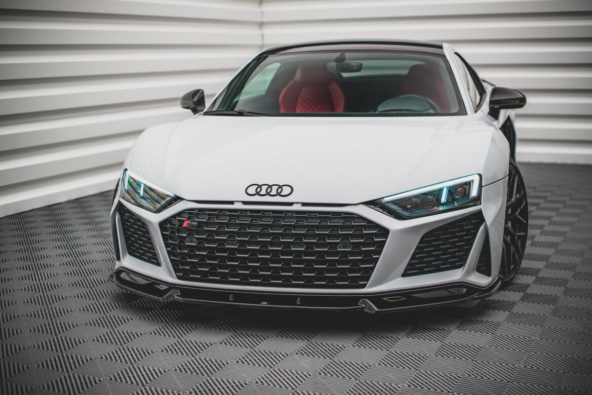 Frontlippe V.1 passend für Audi R8 Mk2 FL schwarz Hochglanz