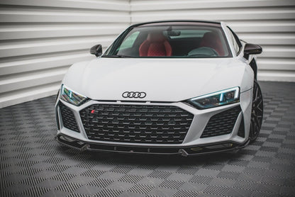Frontlippe V.1 passend für Audi R8 Mk2 FL schwarz Hochglanz