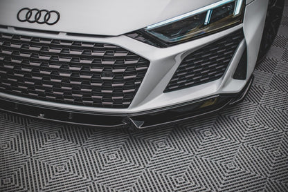Frontlippe V.1 passend für Audi R8 Mk2 FL schwarz Hochglanz