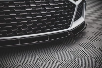 Frontlippe V.1 passend für Audi R8 Mk2 FL schwarz Hochglanz