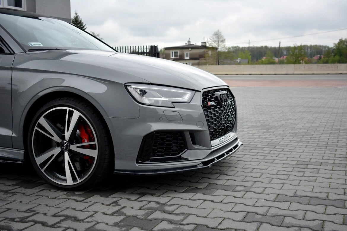 Frontlippe V.1 passend für Audi RS3 8V FL Limousine schwarz Hochglanz