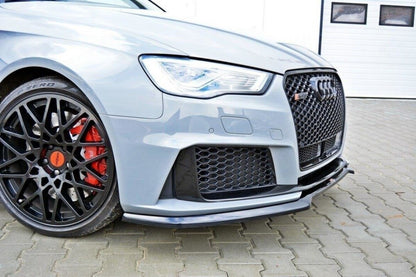 Frontlippe V.1 passend für Audi RS3 8V Sportback schwarz Hochglanz