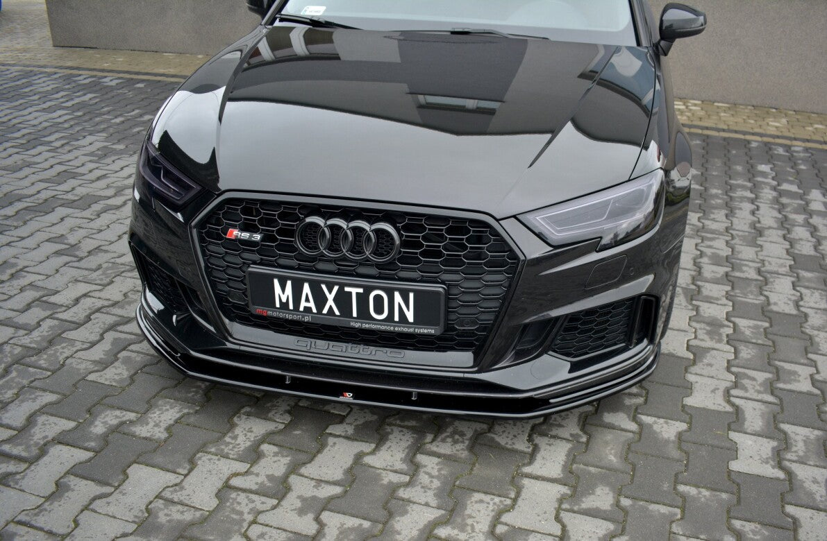 Frontlippe V.1 passend für Audi RS3 Sportback 8V FL schwarz Hochglanz