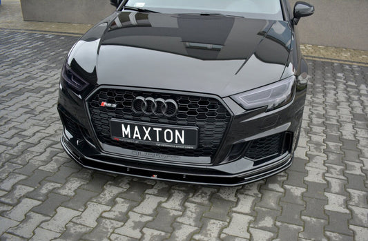 Frontlippe V.1 passend für Audi RS3 Sportback 8V FL schwarz Hochglanz