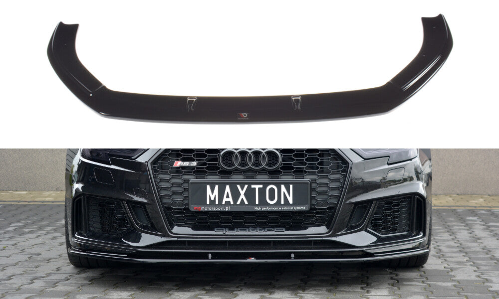 Frontlippe V.1 passend für Audi RS3 Sportback 8V FL schwarz Hochglanz