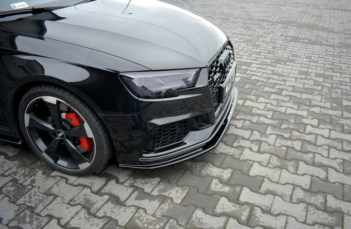 Frontlippe V.1 passend für Audi RS3 Sportback 8V FL schwarz Hochglanz