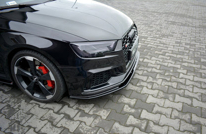 Frontlippe V.1 passend für Audi RS3 Sportback 8V FL schwarz Hochglanz