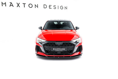 Frontlippe V.1 passend für Audi RS3 Sportback 8Y FL schwarz Hochglanz