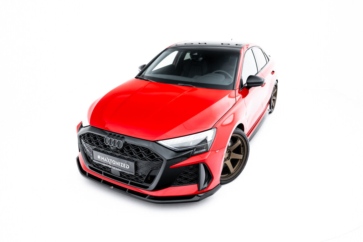 Frontlippe V.1 passend für Audi RS3 Sportback 8Y FL schwarz Hochglanz