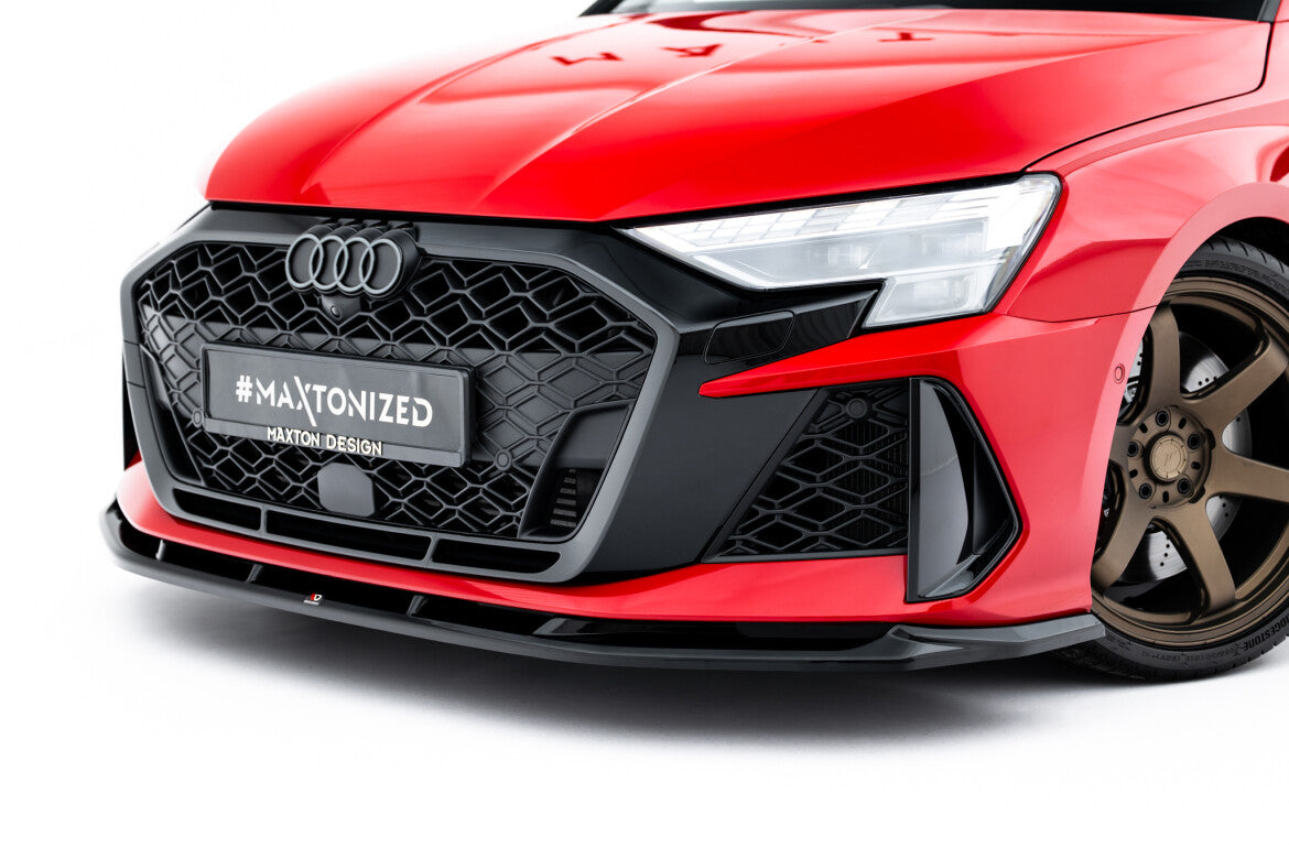 Frontlippe V.1 passend für Audi RS3 Sportback 8Y FL schwarz Hochglanz