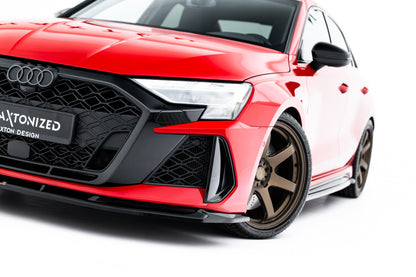 Frontlippe V.1 passend für Audi RS3 Sportback 8Y FL schwarz Hochglanz