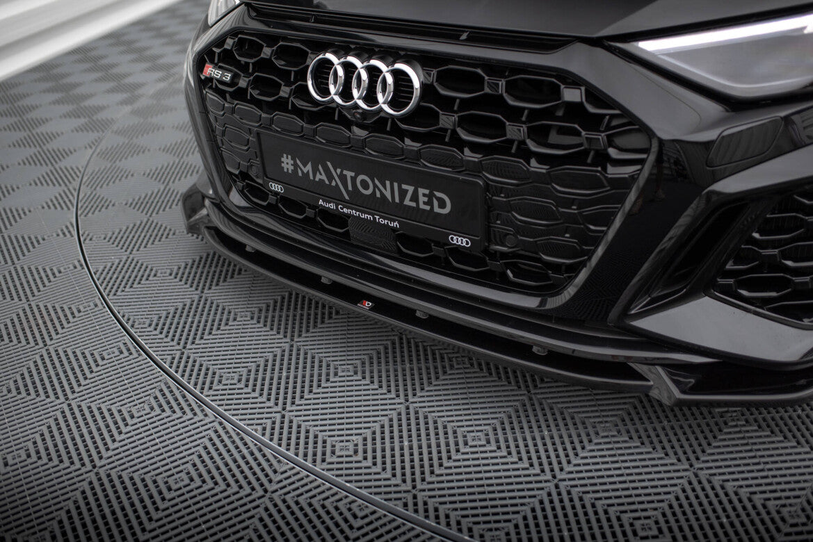 Frontlippe V.1 passend für Audi RS3 Sportback 8Y schwarz Hochglanz
