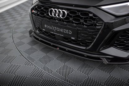Frontlippe V.1 passend für Audi RS3 Sportback 8Y schwarz Hochglanz