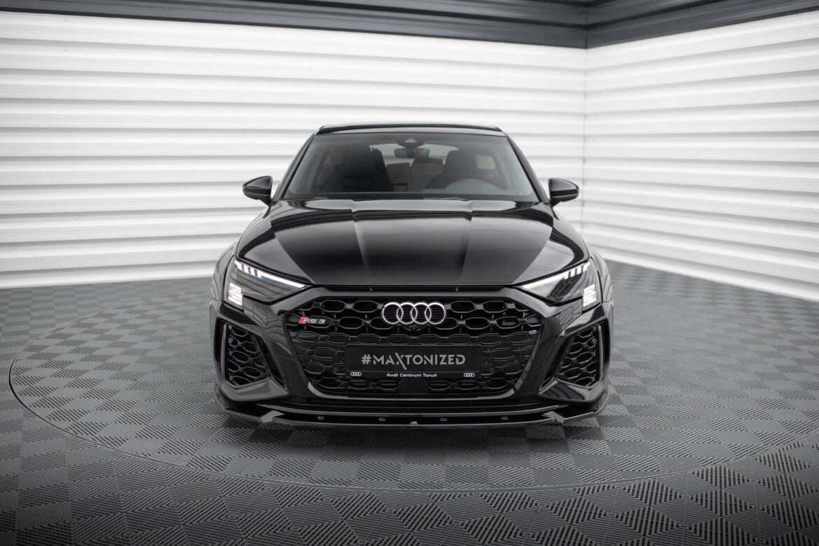 Frontlippe V.1 passend für Audi RS3 Sportback 8Y schwarz Hochglanz