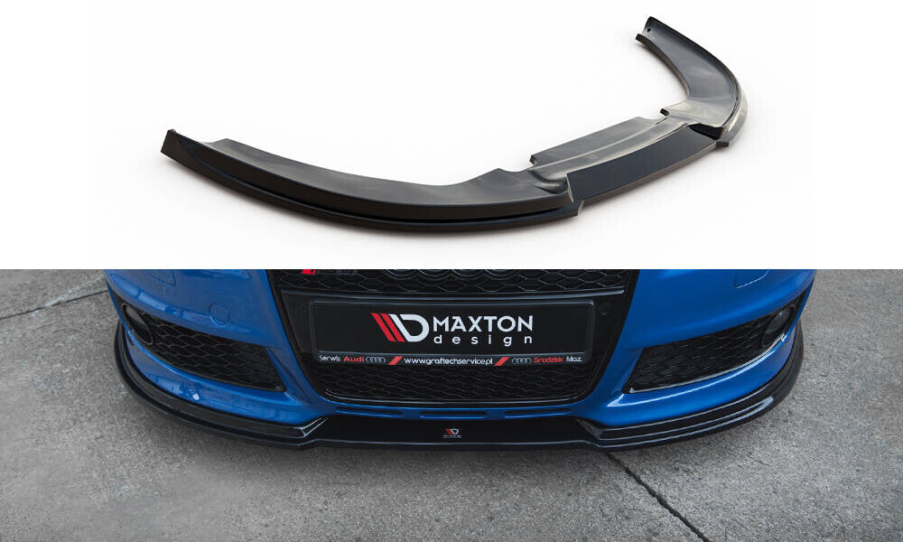 Frontlippe V.1 passend für Audi RS4 B7 schwarz Hochglanz