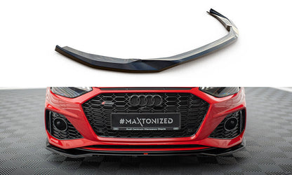 Frontlippe V.1 passend für Audi RS4 B9 FL schwarz Hochglanz