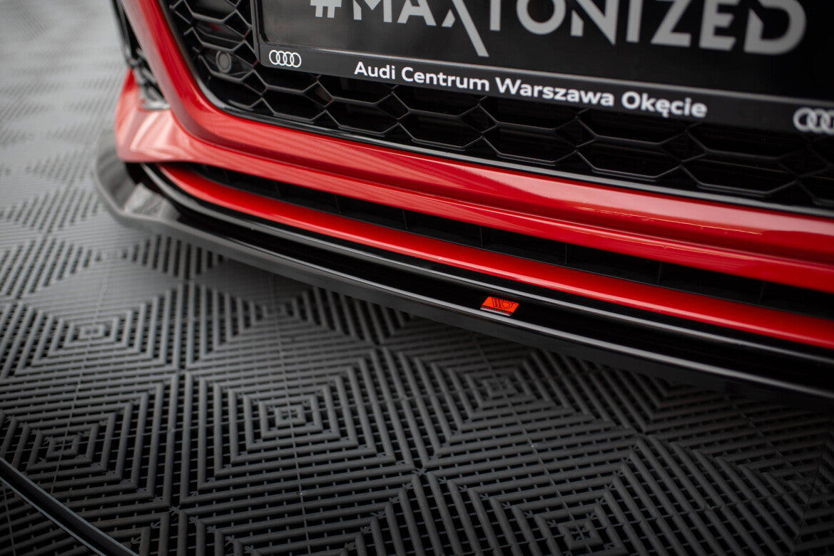 Frontlippe V.1 passend für Audi RS4 B9 FL schwarz Hochglanz