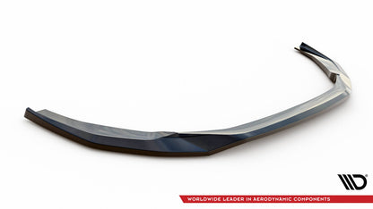 Frontlippe V.1 passend für Audi RS4 B9 FL schwarz Hochglanz