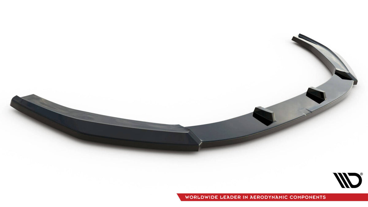 Frontlippe V.1 passend für Audi RS4 B9 schwarz Hochglanz