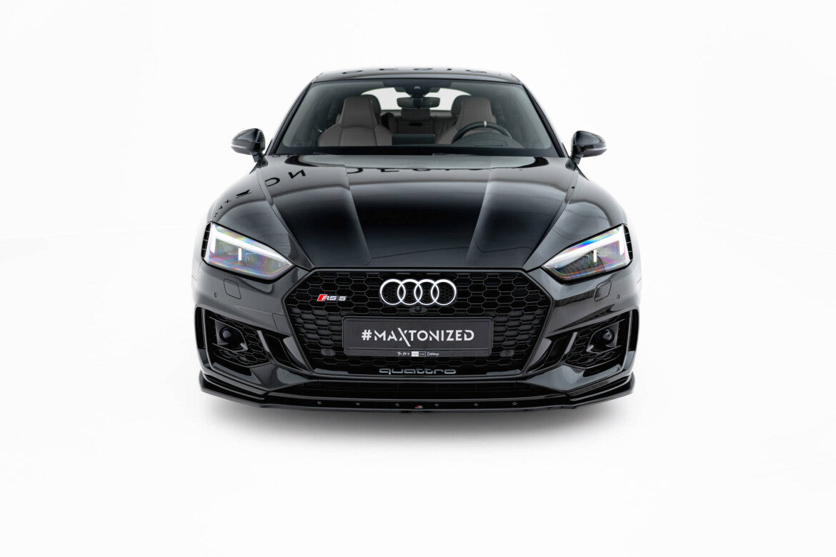 Frontlippe V.1 passend für Audi RS5 Coupe / Sportback F5 schwarz Hochglanz