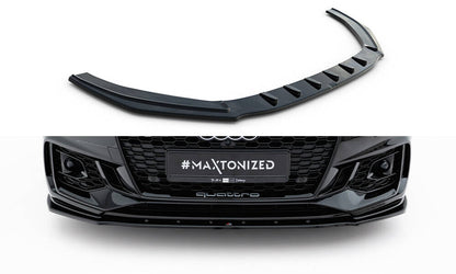 Frontlippe V.1 passend für Audi RS5 Coupe / Sportback F5 schwarz Hochglanz
