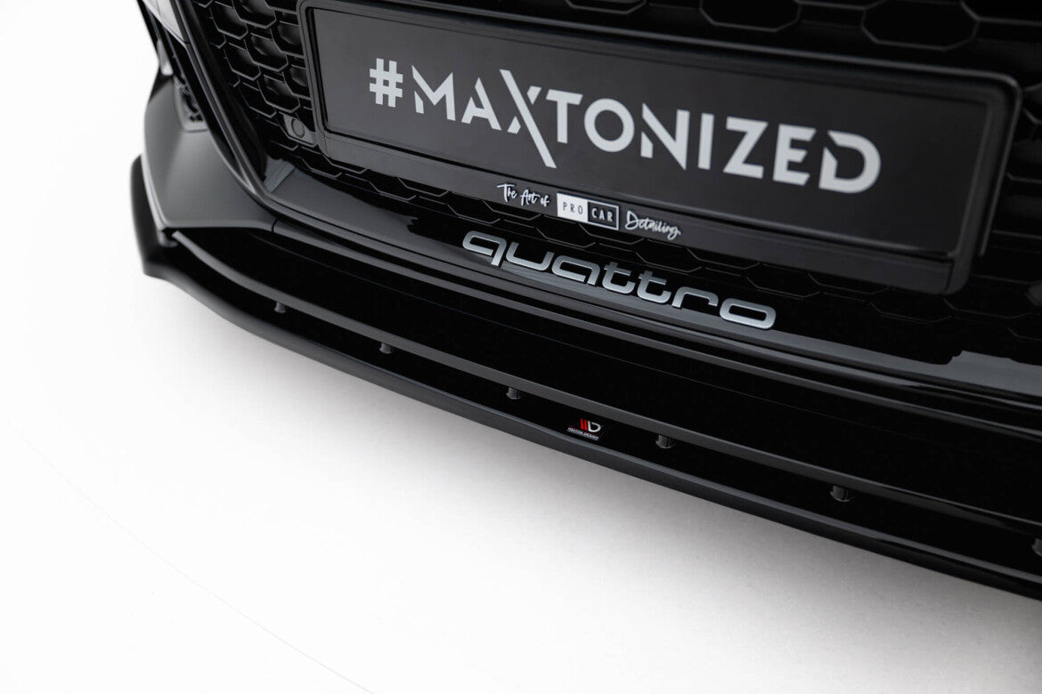 Frontlippe V.1 passend für Audi RS5 Coupe / Sportback F5 schwarz Hochglanz