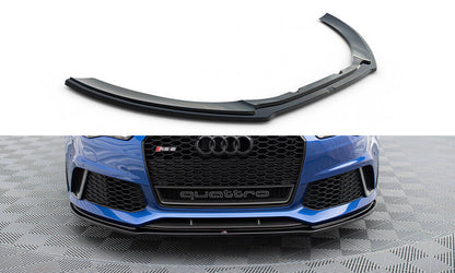 Frontlippe V.1 passend für Audi RS6 C7 / C7 FL schwarz Hochglanz