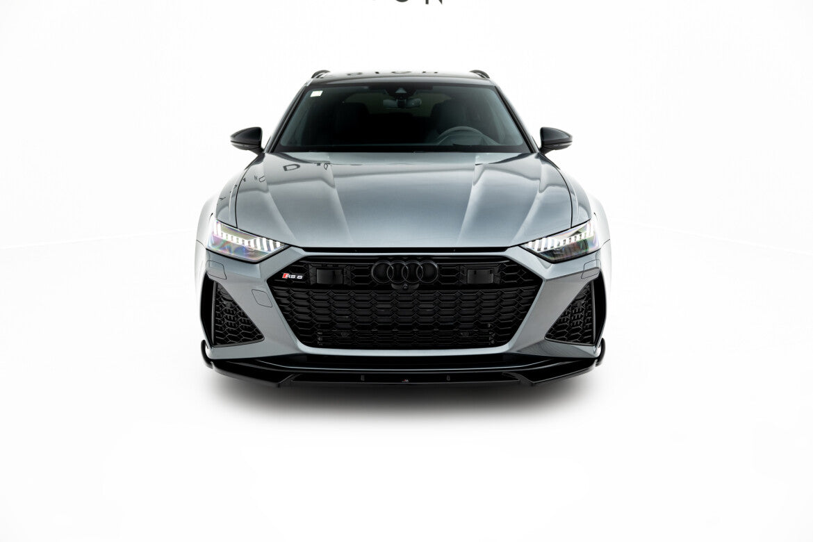 Frontlippe V.1 passend für Audi RS6 C8 / C8 FL schwarz Hochglanz