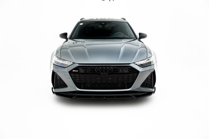 Frontlippe V.1 passend für Audi RS6 C8 / C8 FL schwarz Hochglanz