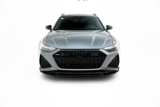 Frontlippe V.1 passend für Audi RS6 C8 / C8 FL schwarz Hochglanz