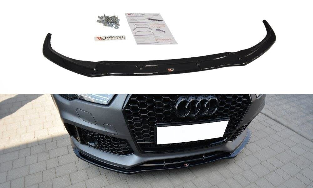 Frontlippe V.1 passend für Audi RS7 C7 schwarz Hochglanz