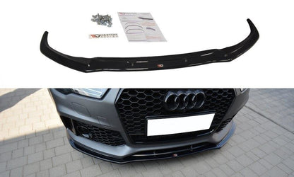 Frontlippe V.1 passend für Audi RS7 C7 schwarz Hochglanz
