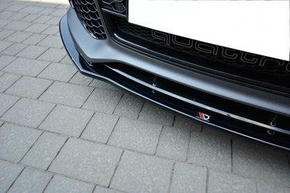 Frontlippe V.1 passend für Audi RS7 C7 schwarz Hochglanz