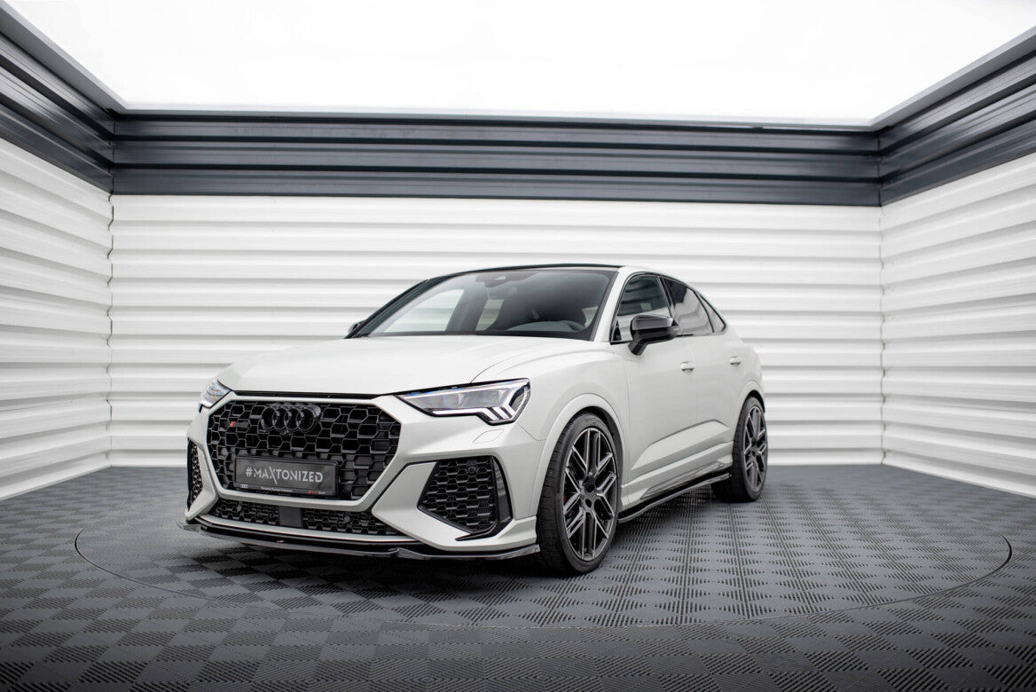 Frontlippe V.1 passend für Audi RSQ3 Sportback / SUV F3 schwarz Hochglanz
