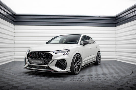 Frontlippe V.1 passend für Audi RSQ3 Sportback / SUV F3 schwarz Hochglanz