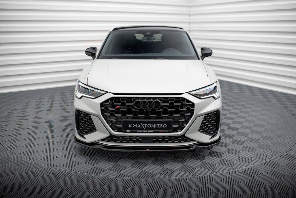Frontlippe V.1 passend für Audi RSQ3 Sportback / SUV F3 schwarz Hochglanz