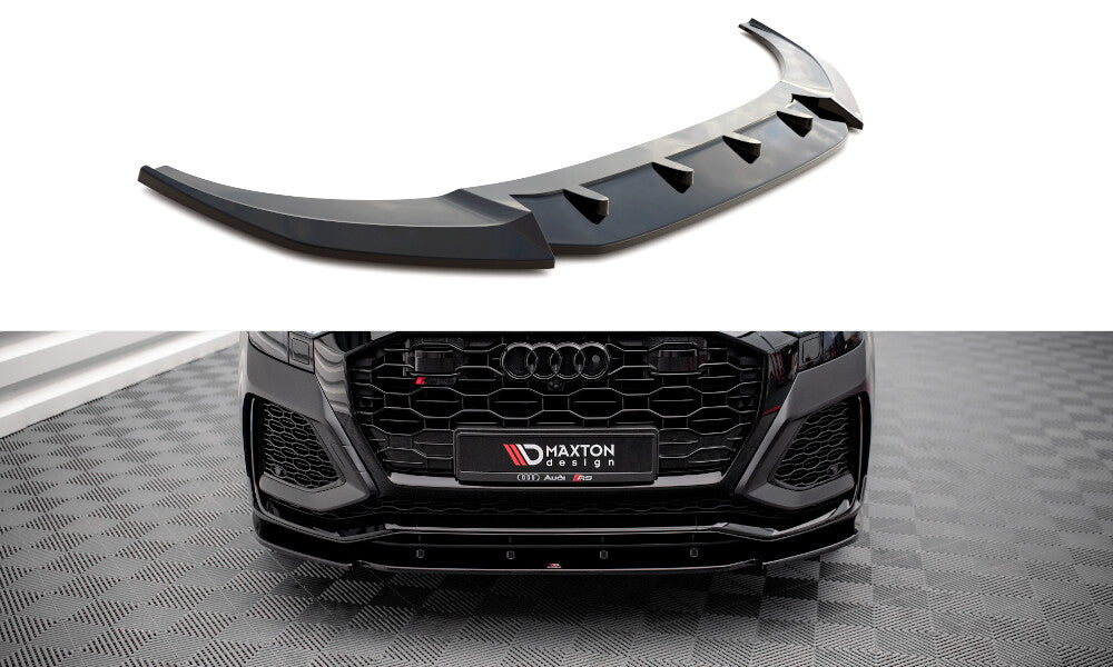 Frontlippe V.1 passend für Audi RSQ8 Mk1 schwarz Hochglanz