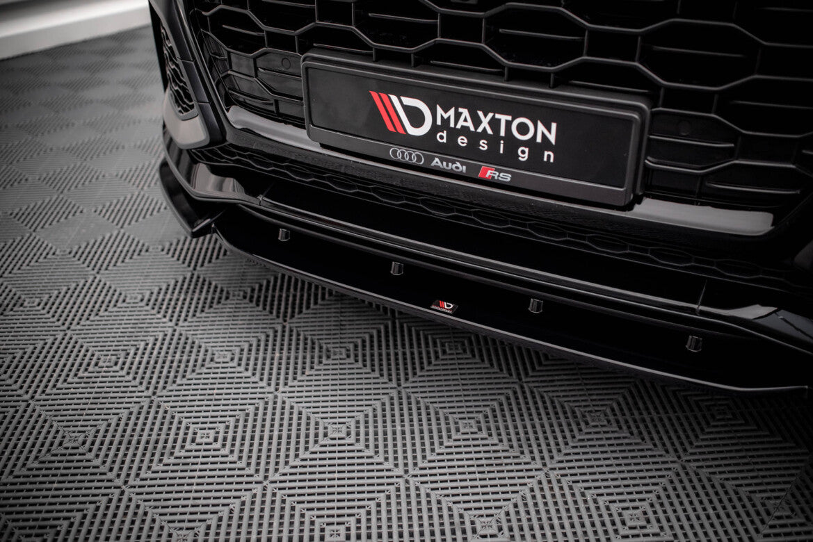 Frontlippe V.1 passend für Audi RSQ8 Mk1 schwarz Hochglanz