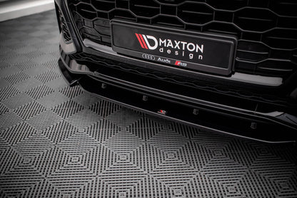 Frontlippe V.1 passend für Audi RSQ8 Mk1 schwarz Hochglanz