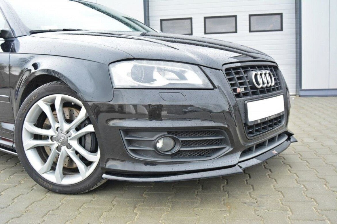 Frontlippe V.1 passend für Audi S3 8P FL schwarz Hochglanz