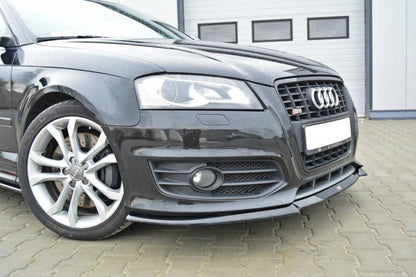 Frontlippe V.1 passend für Audi S3 8P FL schwarz Hochglanz